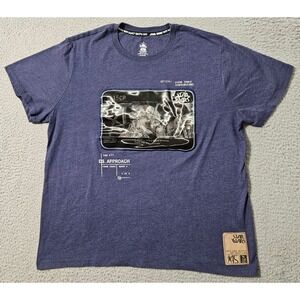 Star Wars 45th Anniversary Disney Blue Short Sleeve T Shirt Men's Size Large